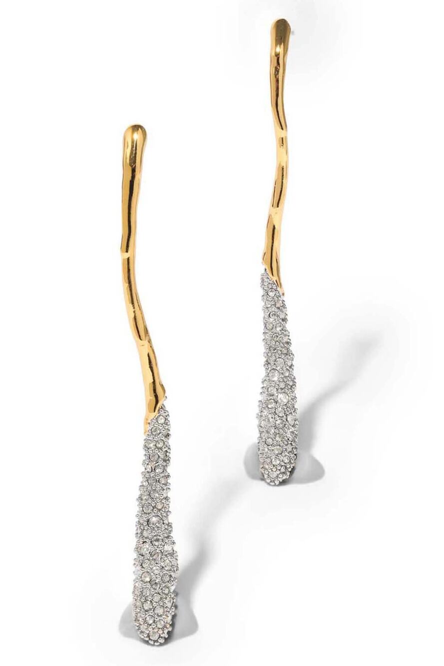 Alexis Bittar Solanales Linear Crystal Drop Earrings